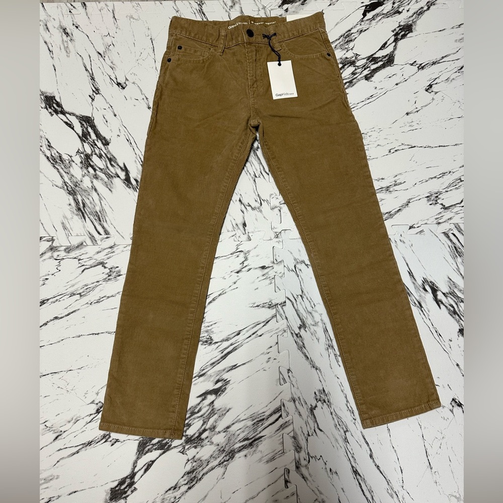 GAP KIDS 1969 Slim Fit Corduroy Trousers - Brown- Size 10 (137-145 cm)